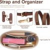 Longchamp Mini XS Bag Organizer with Leather Strap - Punch-Free Design organizer bag