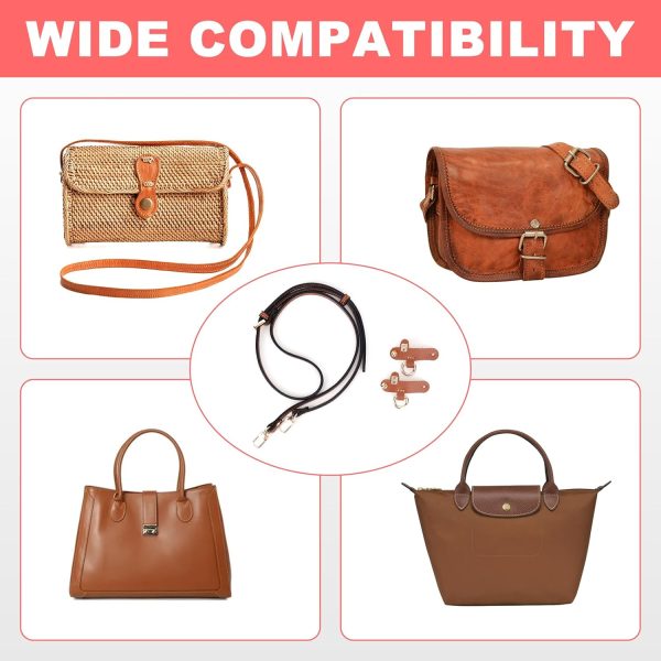 dadop Strap Kit for Longchamp Mini Bags - Adjustable Leather Purse Straps kitkat