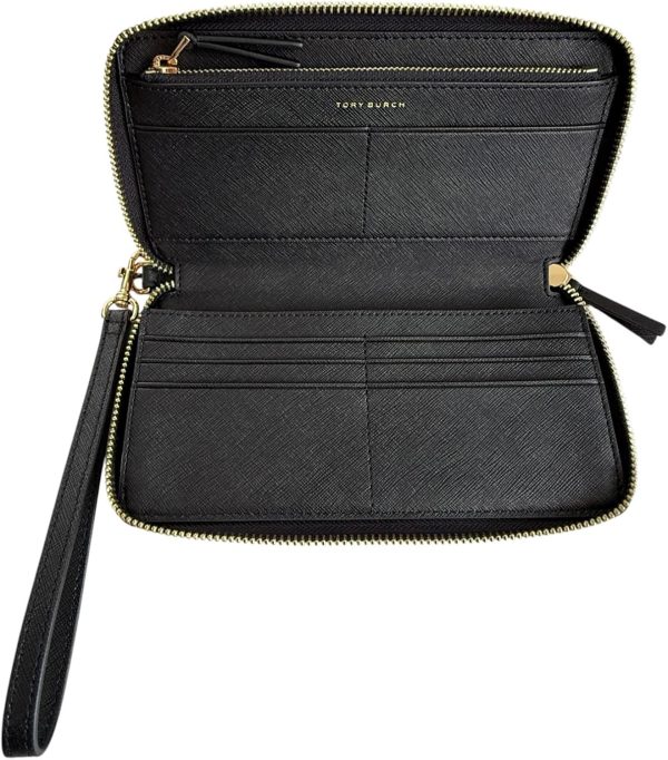 Tory Burch Women's Emerson Zip Continental Wallet (Black)-4