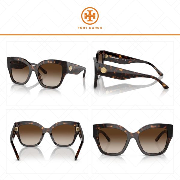 Tory Burch TY7184U Cateye Sunglasses for Women +BUNDLE with ACCESSORY EYEWEAR KIT-3