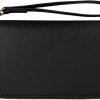 Tory Burch Women's Emerson Zip Continental Wallet (Black) tory burch kira