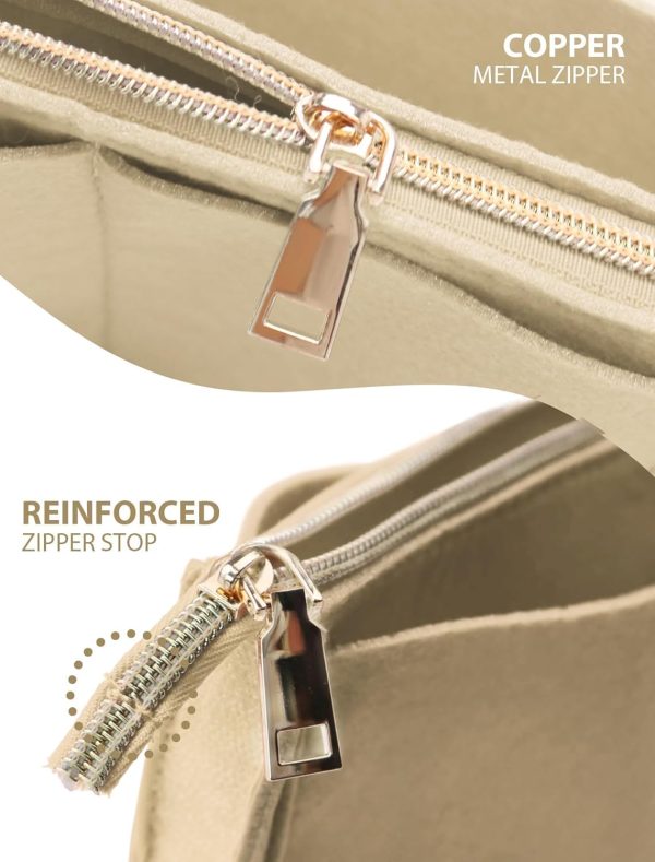 OMYSTYLE Purse Organizer Insert with 5 Sizes, Felt Tote Bag Dividers organizer or organiser