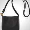 Longchamp Le Roseau Leather Crossbody Bag - Black Unisex Style