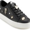 Karl Lagerfeld Womens Cate Pins Lace Up Platform Sneaker-0