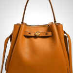 Tory Burch Women's Romy Pebbled Small Bucket Bag