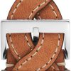 Tory Burch Women's Luggage Brown Braided-Leather Band For Apple Watch braided cable