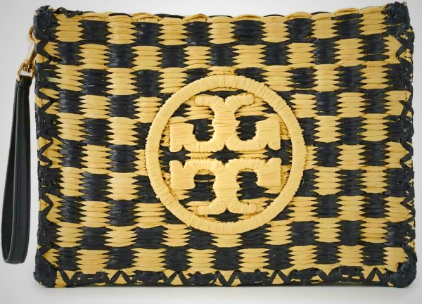 Tory Burch Women's Ella Straw Pouch