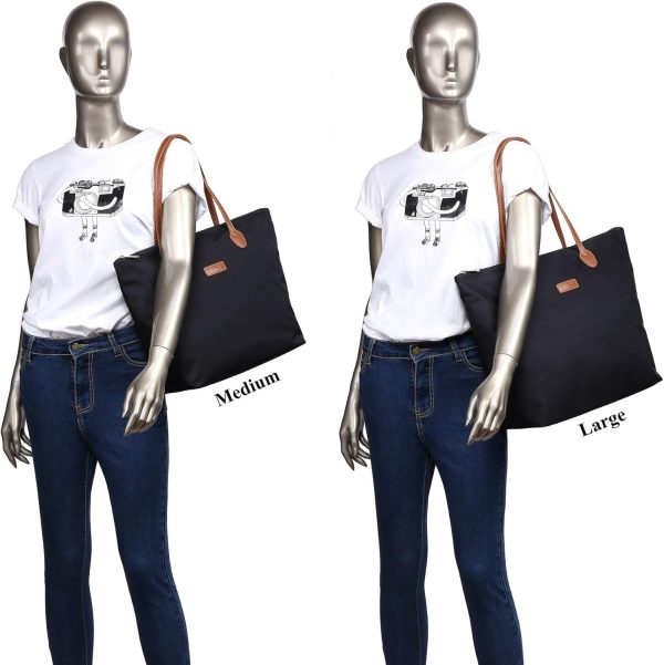 Water Resistant Light Weight Nylon Tote Bag Handbag-4