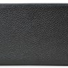 Tory Burch Womens 139540 Blake Pebble Leather Colorblock Slim Envelope Wallet, (006 Black/Sand)-1
