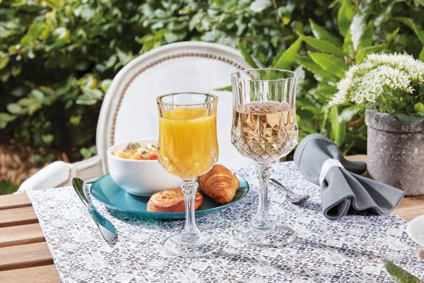 Cristal D'Arques M0083 Longchamp 5.5 Ounce All Purpose Wine Glass, Set of 6, Clear-4