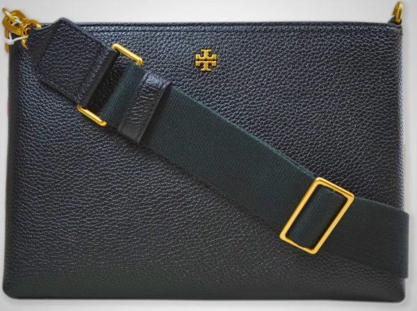 Tory Burch Womens 148314 Blake Swingpack Pebbled Leather Crossbody Shoulder Bag,