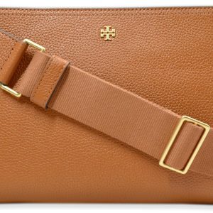 Tory Burch Womens 148314 Blake Swingpack Pebbled Leather Crossbody Shoulder Bag,-0