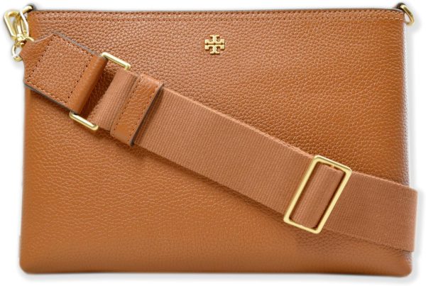 Tory Burch Womens 148314 Blake Swingpack Pebbled Leather Crossbody Shoulder Bag,-0