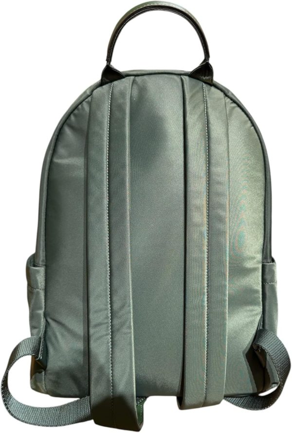 Tory Burch Women's Ella Nylon Backpack With Silver Tone Hardware (Basil)-3