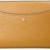 Tory Burch Womens 146471 Pebble Leather Thea Zip Around Continental Wallet With ID Card Case, (Tiramisu Brown)-2