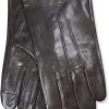 Brooks Brothers Men's Leather Cashmere Lined Winter Gloves with Touchscreen-0