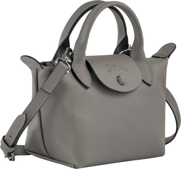 Longchamp Le Pliage X-Small Xtra Leather Tote Shoulder Bag in Turtledove lexus