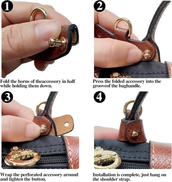 Jiesinlov Adjustable Leather Bag Shoulder Strap Replacement for Mini Pouch shoulder bag