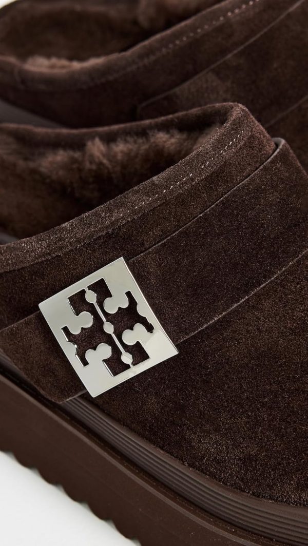 Tory Burch Women's Mellow Shearling Platform Mules-3