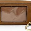 Tory Burch Women's 157146 Crossgrain Leather Emerson Flap Card Case Wallet (Moose)-1