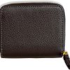 Tory Burch Womens 146463 Pebble Leather Thea Bi-Fold Zip Around Wallet, (Black) tory burch shoes
