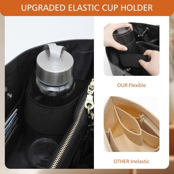 Longchamp Le Pliage Purse Organizer Insert with 17 Compartments & Key Leash letpub