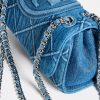 Tory Burch Women's Fleming Soft Denim Small Convertible Shoulder Bag-3