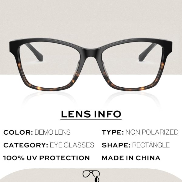 Tory Burch TY2110U RECTANGLE Shape Eyeglasses with eSHADES Luxury Eyewear kit Bundle-2