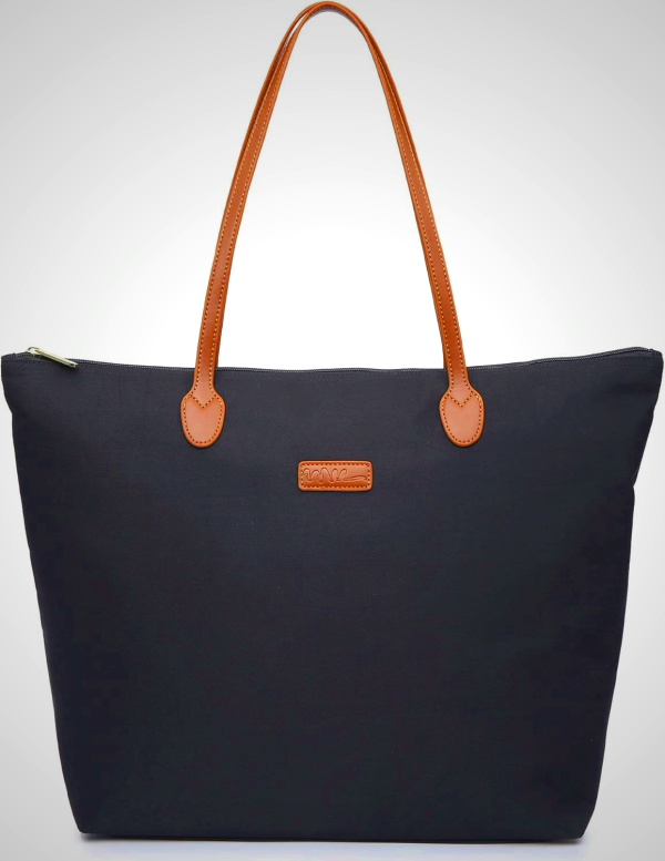 Water-Resistant Lightweight Nylon Tote Bag for Women - Multiple Colors & Sizes
