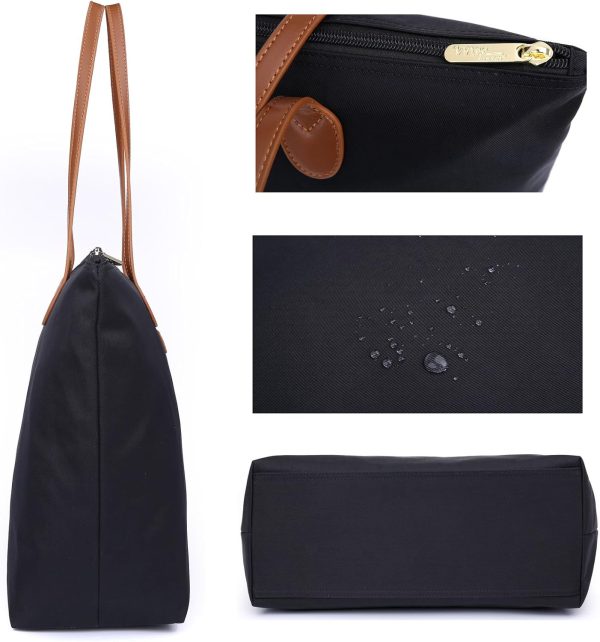 Water-Resistant Lightweight Nylon Tote Bag for Women - Multiple Colors lightweight