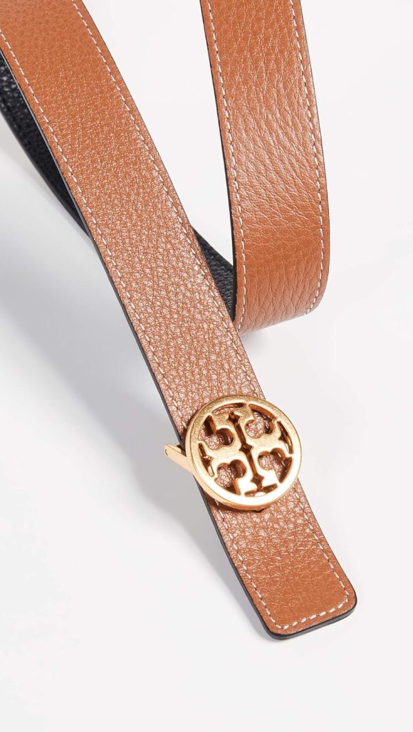Tory Burch Women's 1" Miller Reversible Belt-4