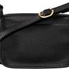 Longchamp Le Foulonne Small Leather Crossbody Bag in Black foulonneau cholet