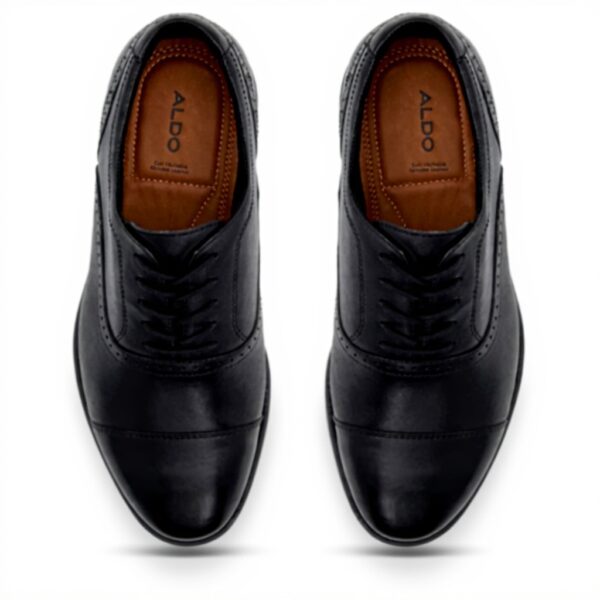 Aldo Mens Ayton Oxford Leather Lace-Up Shoes Black
