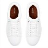 Aldo Darren Mens Leather Sneakers Black White Fashion Trainers