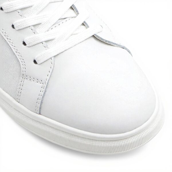 Aldo Darren Mens Leather Sneakers Black White Fashion Trainers