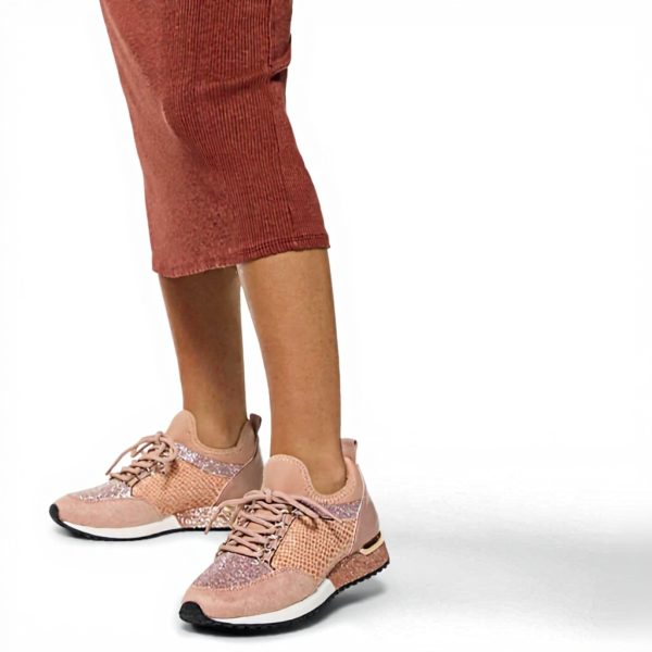 Aldo Women's Courtwood Fashion Lace-up Sneaker Rose Gold