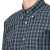 Brooks Brothers Men's Friday Poplin Long Sleeve Pattern Sport Shirt - Forest Plaid-2