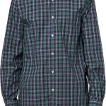 Brooks Brothers Men's Friday Poplin Long Sleeve Pattern Sport Shirt - Forest Plaid-0
