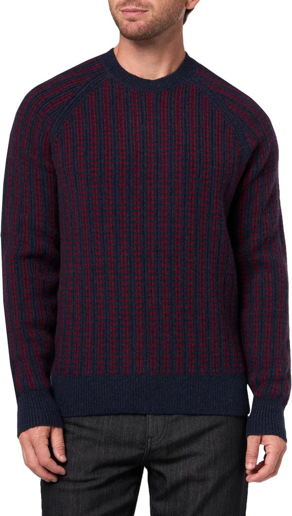 Brooks Brothers Men's Merino Wool Jacquard Dot Pattern Pullover Sweater-0