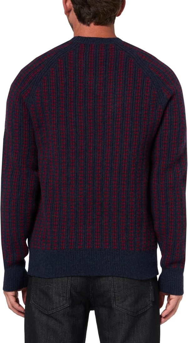 Brooks Brothers Men's Merino Wool Jacquard Dot Pattern Pullover Sweater-1