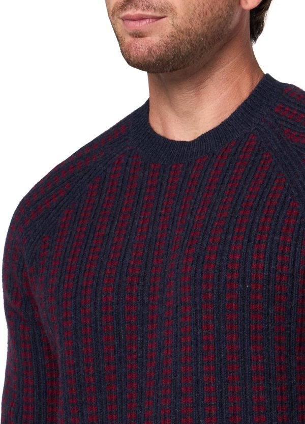 Brooks Brothers Men's Merino Wool Jacquard Dot Pattern Pullover Sweater-2