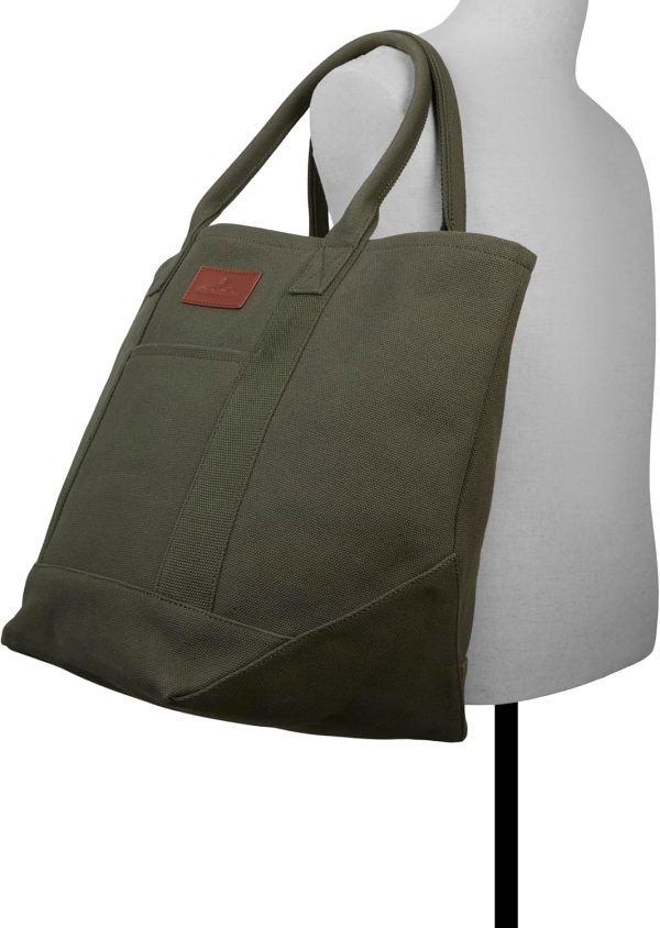 Brooks Brothers Men's Penn Tote Bag - Durable Canvas Shoulder Bag-3