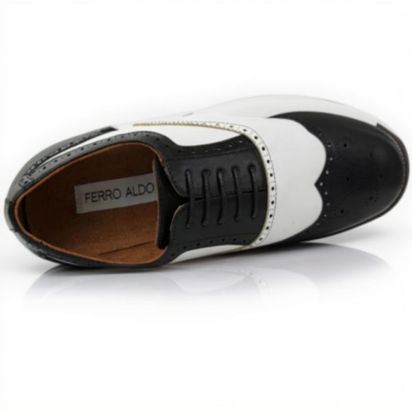 Ferro Aldo Men's Arthur Oxford Leather Lace-Up Shoes