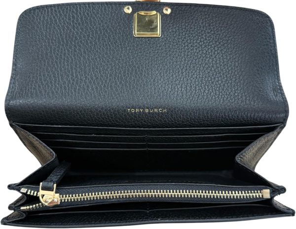 Tory Burch Britten Pebble Leather Envelope Wallet for Women-4