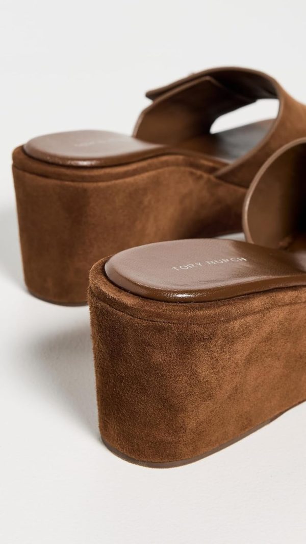 Tory Burch Women's Turnlock Wedge Sandals 60mm - Comfort & Style-3