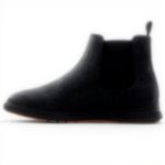 Aldo Mens Chelsea Boots Black Faux Leather Slip On