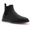 Aldo Mens Chelsea Boots Black Faux Leather Slip On