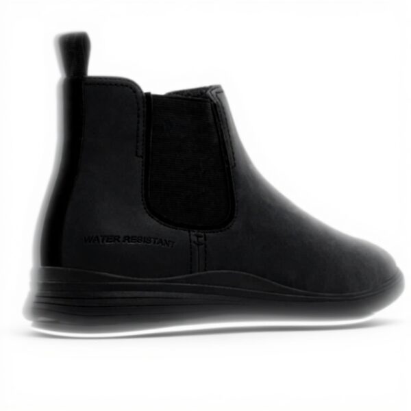 Aldo Mens Chelsea Boots Black Faux Leather Slip On