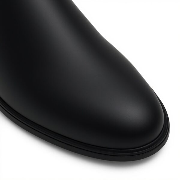 Aldo Mens Chelsea Boots Black Faux Leather Slip On