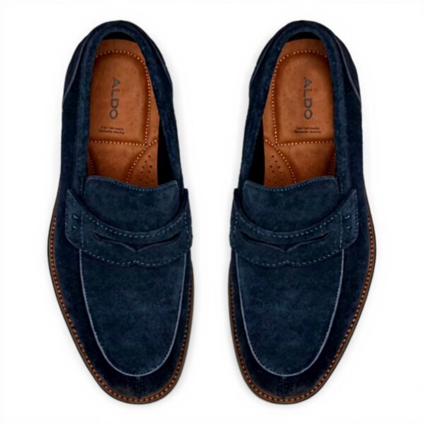Aldo Sullivan Loafer Mens Leather Navy Casual Shoes
